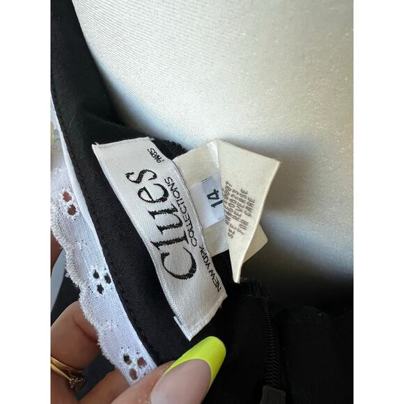 Vintage Eyelet Strapless Dress Collections Paris New York Size 14 - Picture 7 of 7